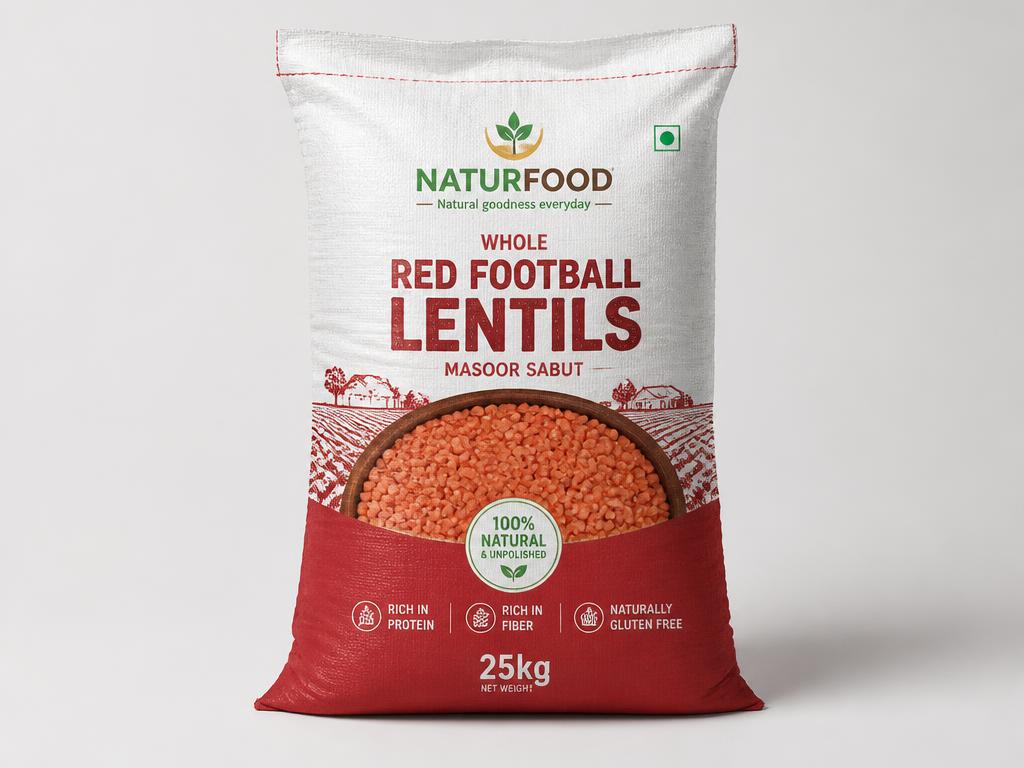 Whole & Football Red Lentils
